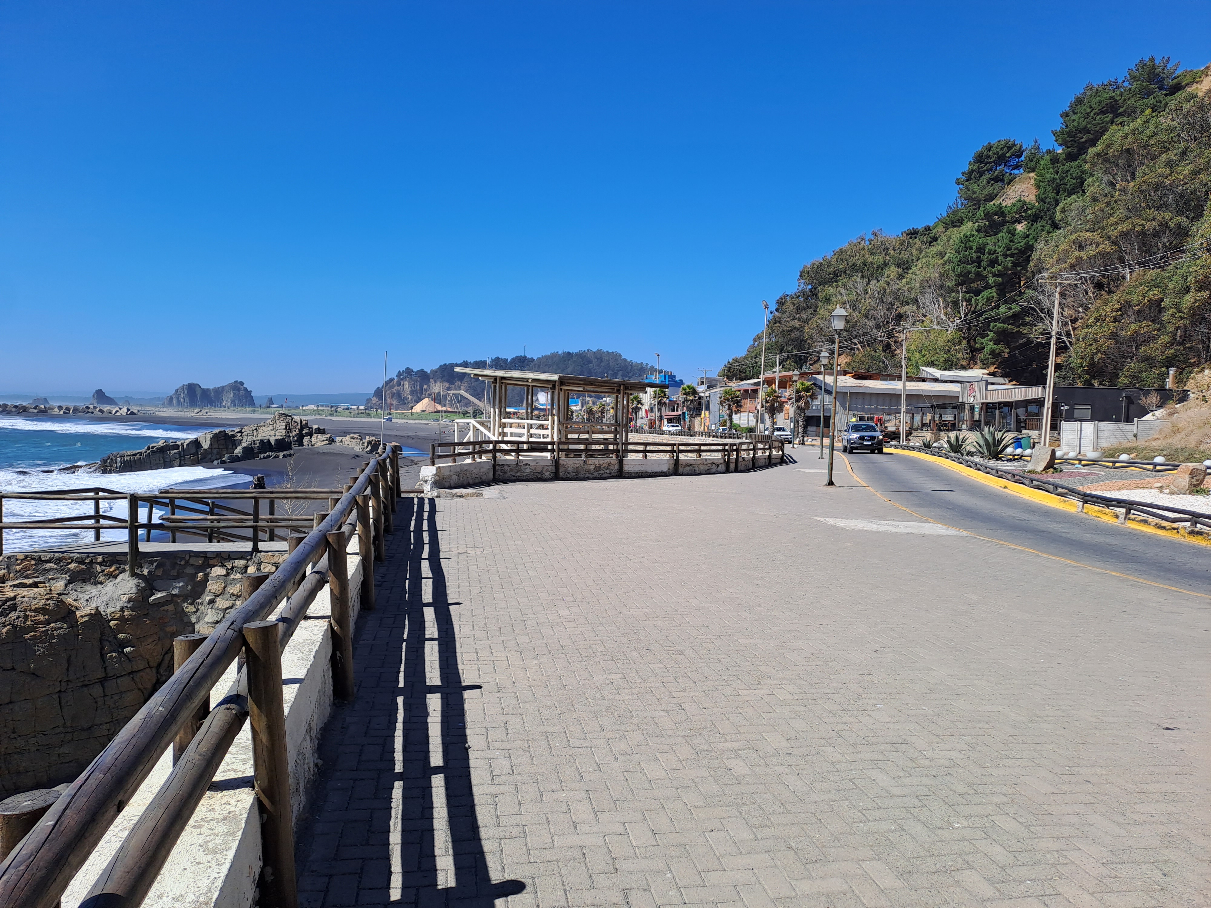 Fotografía del amplio borde costero